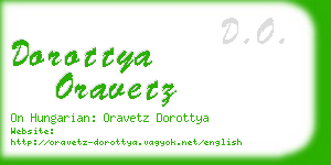 dorottya oravetz business card